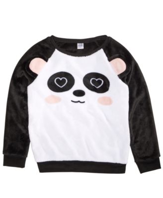 girls panda sweatshirt