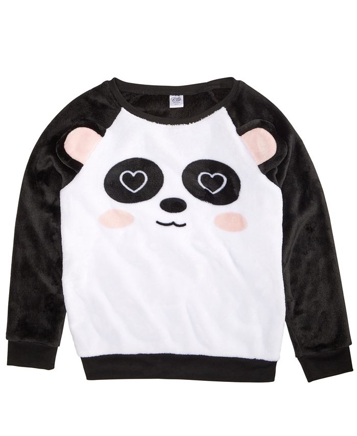 Girls panda sweatshirt discount