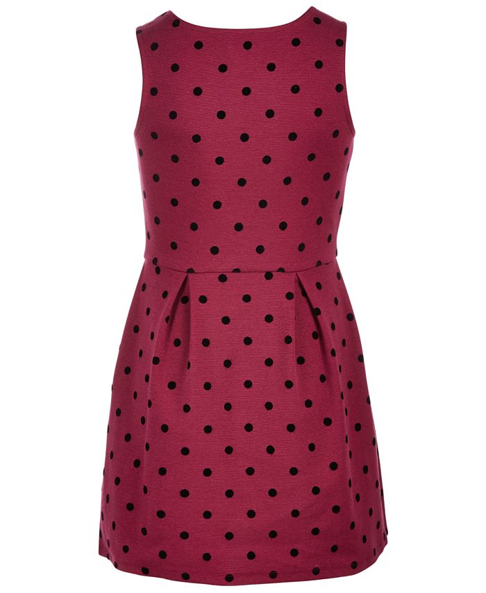 Epic Threads Big Girls Dot-Print Ponté-Knit Dress, Created for Macy's ...
