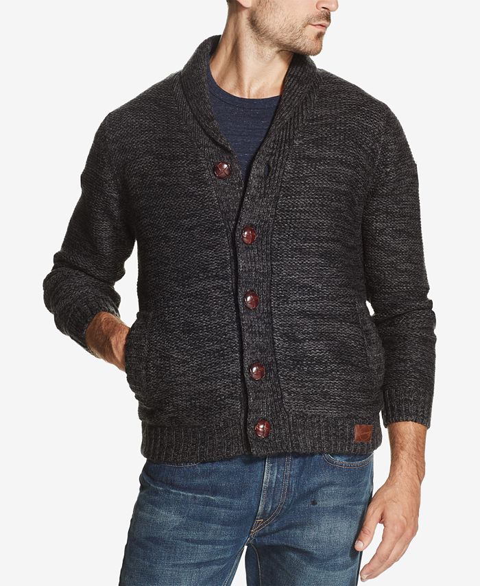 Weatherproof Vintage Men's Two-Tone Sweater Jacket - Macy's