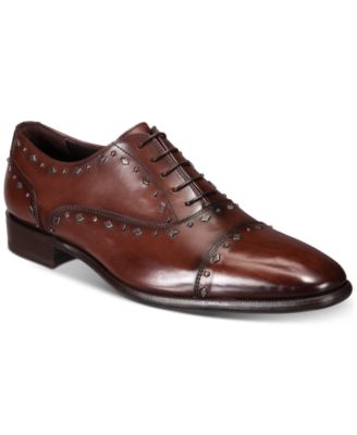 Roberto Cavalli - Men's Cap-Toe Studded Oxfords