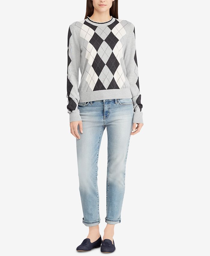 Lauren Ralph Lauren Argyle Sweater & Reviews - Sweaters - Women - Macy's