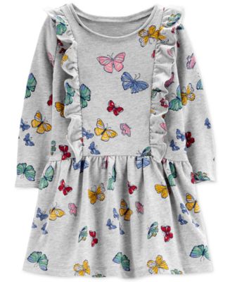 Carter's Toddler Girls Cotton Butterfly-Print Dress - Macy's