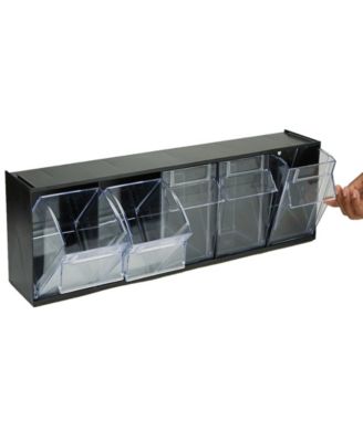 Mind Reader Multi Purpose Storage Tilt Drawer, Black