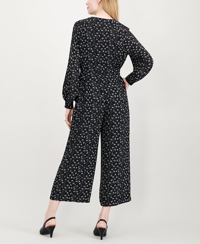 Maison Jules Printed Wide-Leg Jumpsuit, Created for Macy's - Macy's
