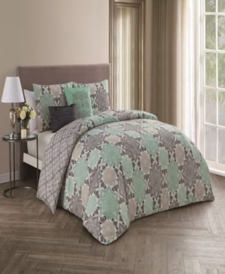 Geneva Home Fashion Greer 5 Pc Queen Comforter Set - Macy's