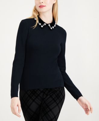 macys embellished sweaters