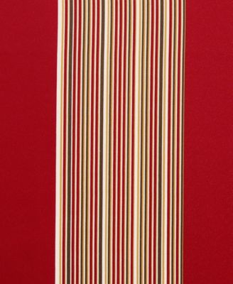 Lush Decor Julia Stripe Light Filtering Window Curtain Panels Pair 52"W x 84"L Red - Striped Curtains for Bedroom - Living Room Curtains