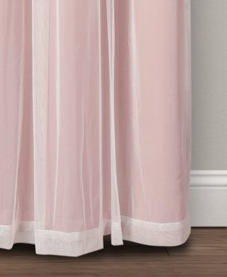 Lush Decor Grommet sheer curtains with room darkening lining, pair