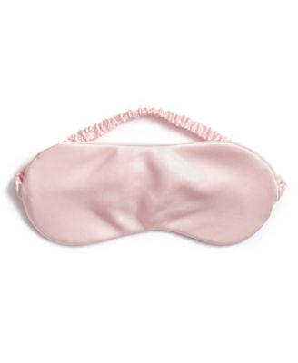 pink silk eye mask