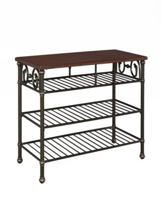 Home Styles - Richmond Hill Kitchen Island with Wood Top