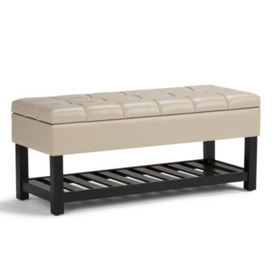 Simpli Home - Saxon Storage Ottoman