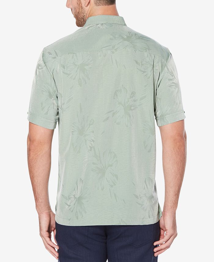 Cubavera Men's Big & Tall Floral Jacquard Shirt - Macy's