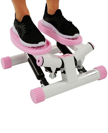 Sunny Health & Fitness Pink Adjustable Twist Stepper - Macy's