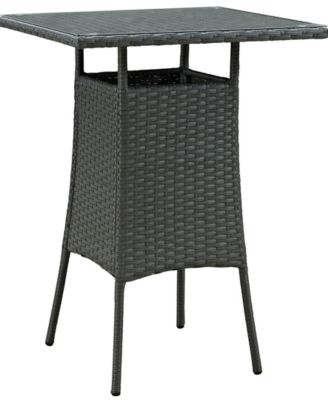 Modway - Sojourn Small Outdoor Patio Bar Table In Chocolate