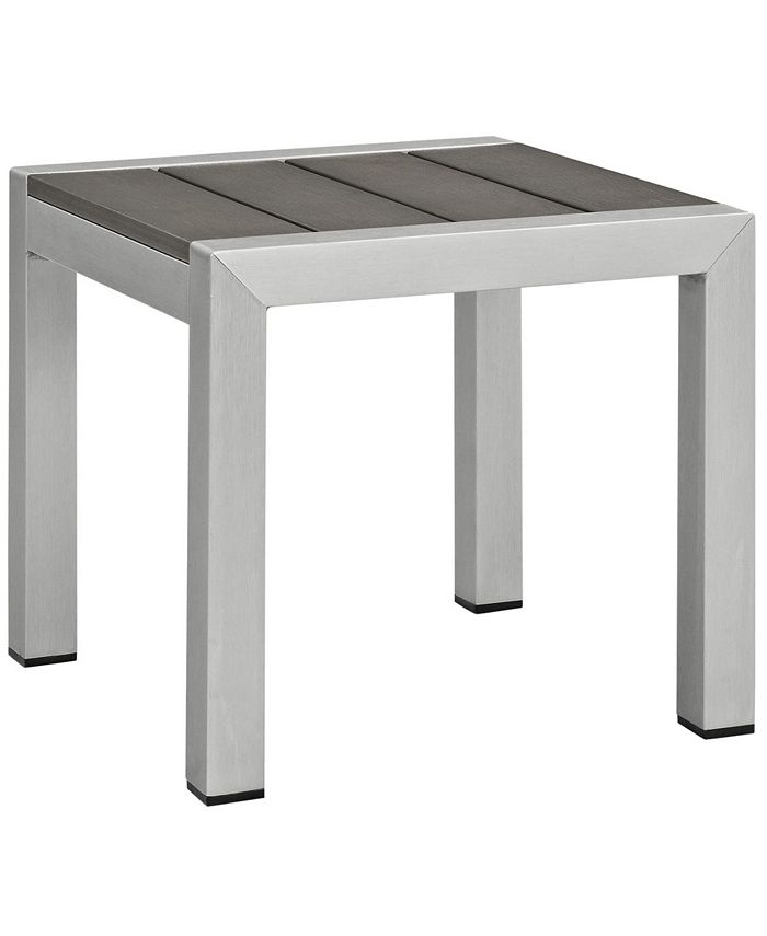 Modway Shore Outdoor Patio Aluminum Side Table Macy's