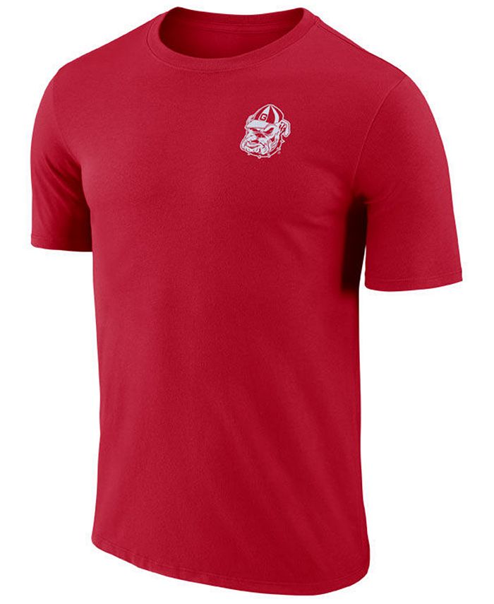Nike Men's Georgia Bulldogs Dri-FIT Cotton Stadium T-Shirt - Macy's