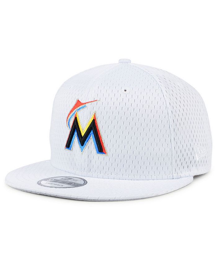 New Era 59FIFTY Miami Marlins – Casquette Baseball MLB Profil Bas Blanc (Taille 7)