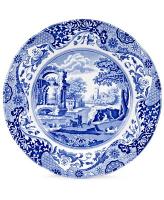 "Blue Italian" Dinner Plate, 10.5"