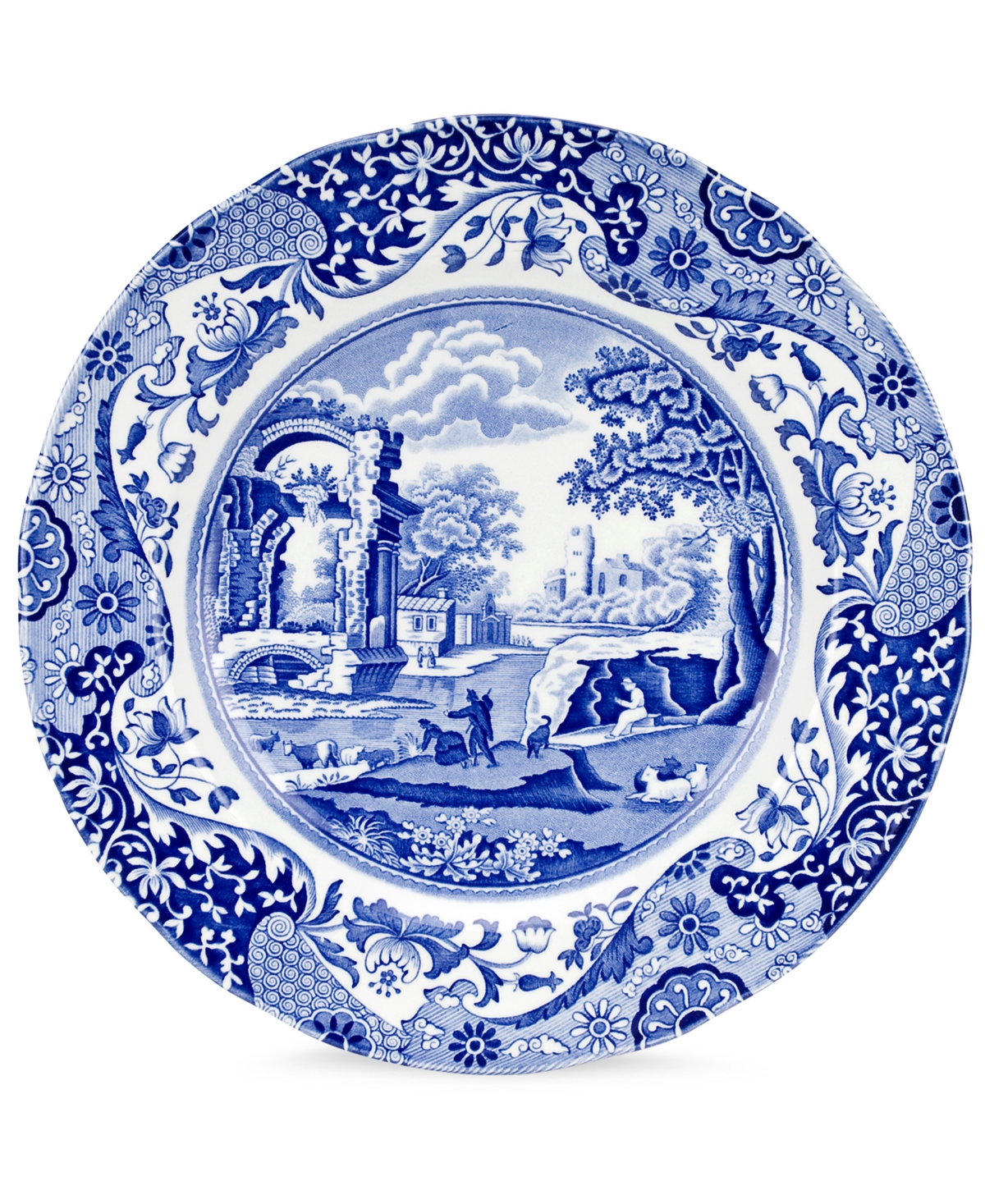 Blue Italian Dinner Plate - Blue Italian