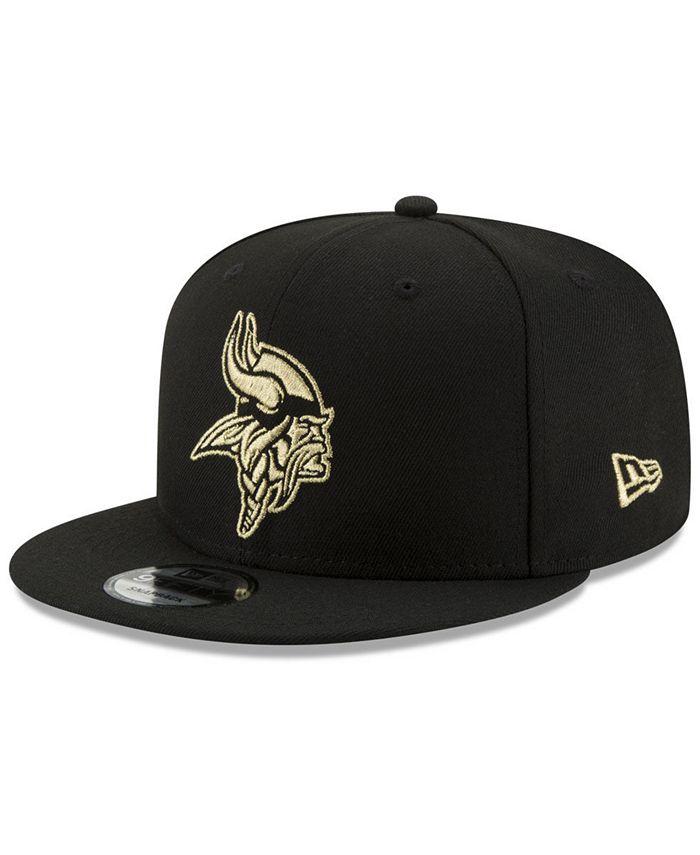 New Era 9FIFTY Snapback Minnesota Vikings, Training Mesh, 100% Poliestere, Nero, Taglia Unica Regolabile