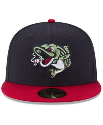 Casquette Snapback Gwinnett Stripers MiLB Gris/Blanc Coton Drapeau Américain