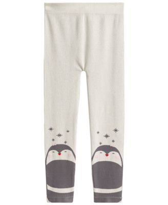 Epic Threads - Little Girls Fleece-Lined Penguin Sweater Leggings