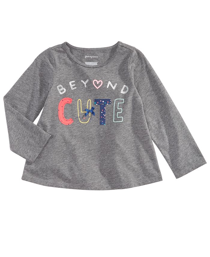 First Impressions Toddler Girls Cute-Print T-Shirt, Created for Macy's ...