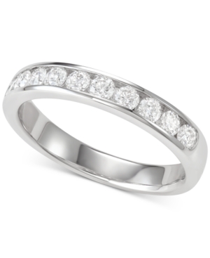 image of Diamond Channel-Set Band (5/8 ct. t.w.) in 18k White Gold
