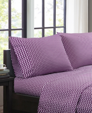 Intelligent Design Chevron 4-pc King Microfiber Sheet Set Bedding