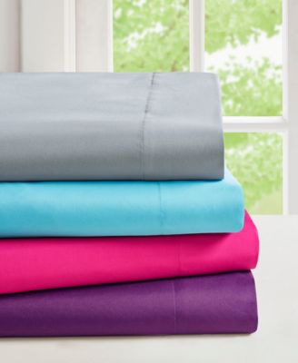 Intelligent Design Microfiber 6 Pc Sheet Set With Side Storage Pockets Collection Bedding In Pink