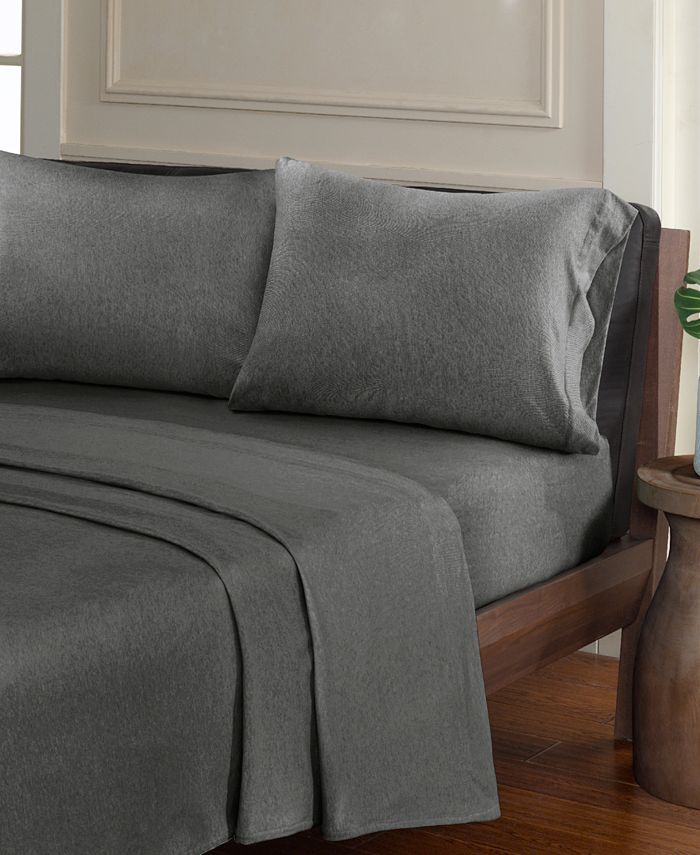 Urban Habitat Heathered 3PC Twin XL Cotton Jersey Knit Sheet Set