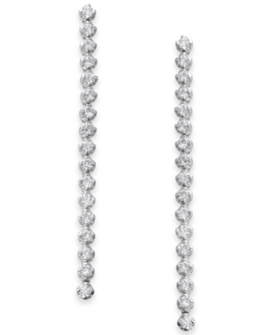 image of Diamond Linear Drop Earrings (1 ct. t.w.) in 14k White Gold