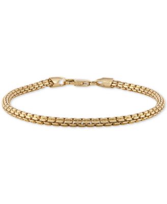 gold and silver chain bracelet