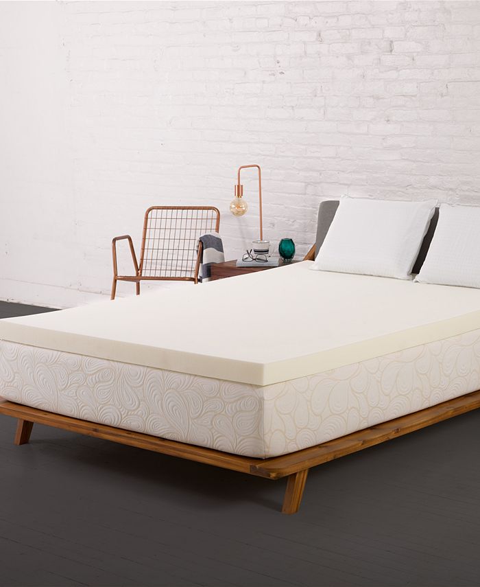 Authentic Comfort Twin 2" DORM Memory Foam Mattress Topper Macy's