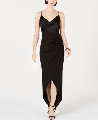 adrianna papell faux wrap dress