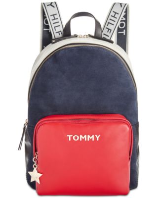 tommy leather backpack