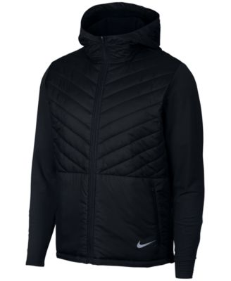 men's aerolayer hooded running jacket