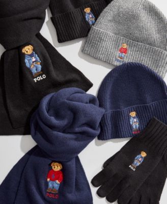 polo bear scarf set