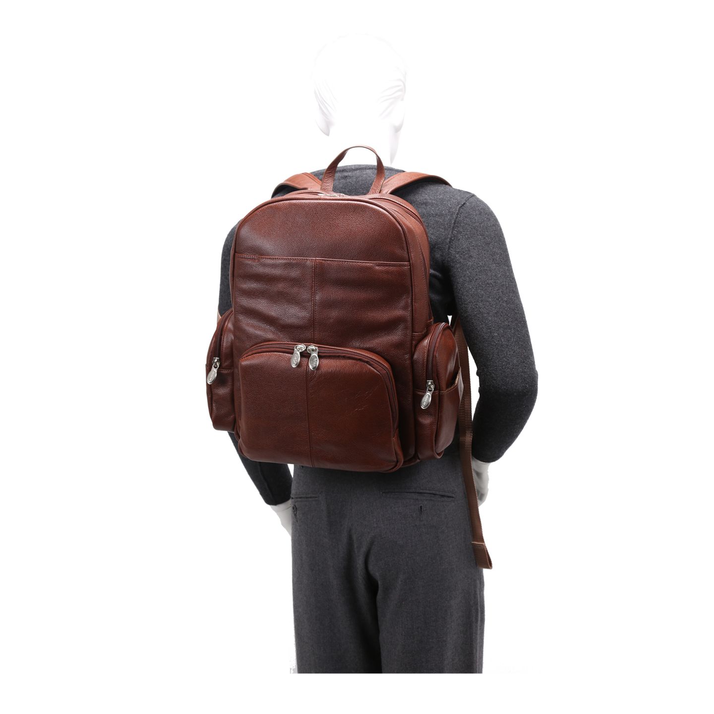 Рюкзак McKlein Cumberland 15" Dual Compartment Laptop, цвет: Коричневый — фото 15