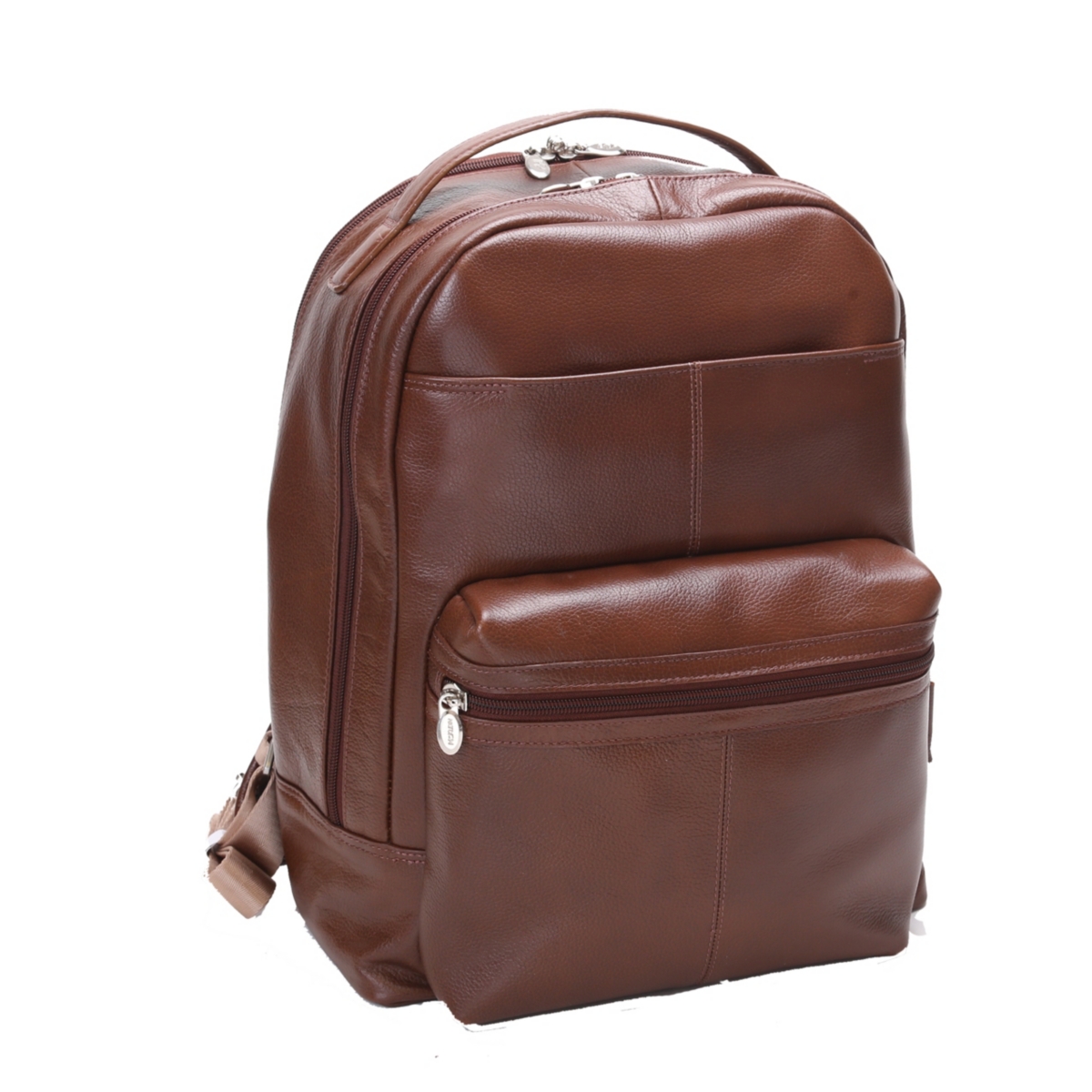 Parker 15" Dual Compartment Laptop Backpack - Brown