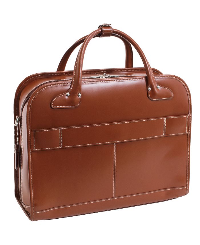 McKlenUSA Rosevlle 15.4" Leather Fly-Through™ Checkpont-Frendly - View #11