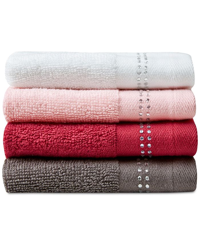 Urban Habitat LAST ACT! Cotton Rhinestone Border Washcloth, Created for