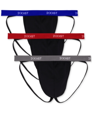 2(x)ist Men's 3-Pk Speed Dri Jock Straps