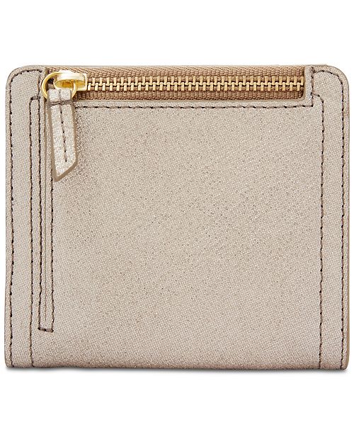 Fossil Logan Small Leather Bifold Wallet - Handbags & Accessories - Macy's