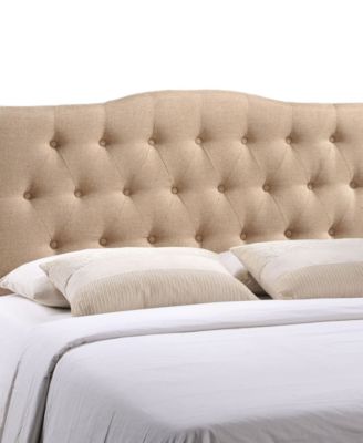 Region Queen Upholstered Fabric Headboard