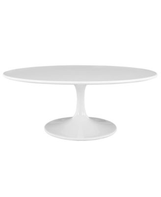 Lippa 42 Inch Oval Wood Coffee Table