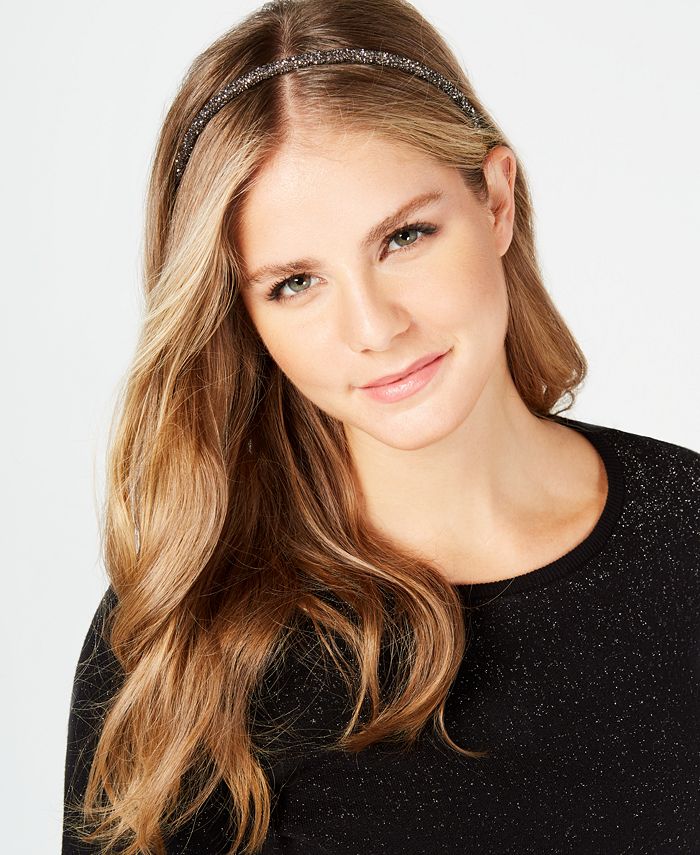 INC International Concepts INC MultiTone Glitter Headband, Created for Macy's Macy's