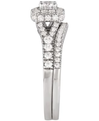 Diamond Halo Bridal Set (1 ct. t.w.) in 14k Yellow or White Gold