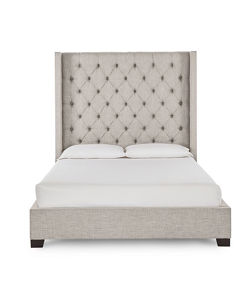 Furniture Closeout! Monroe Storage Upholstered King Bed ...
